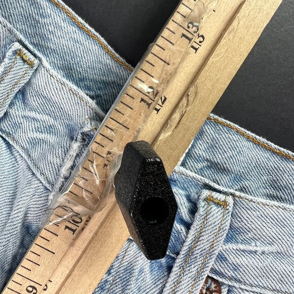 AGOLDE Jeans Women's 26x28* Low Slung Baggy High Rise Light Blue Denim Tag 22 - Picture 15 of 16